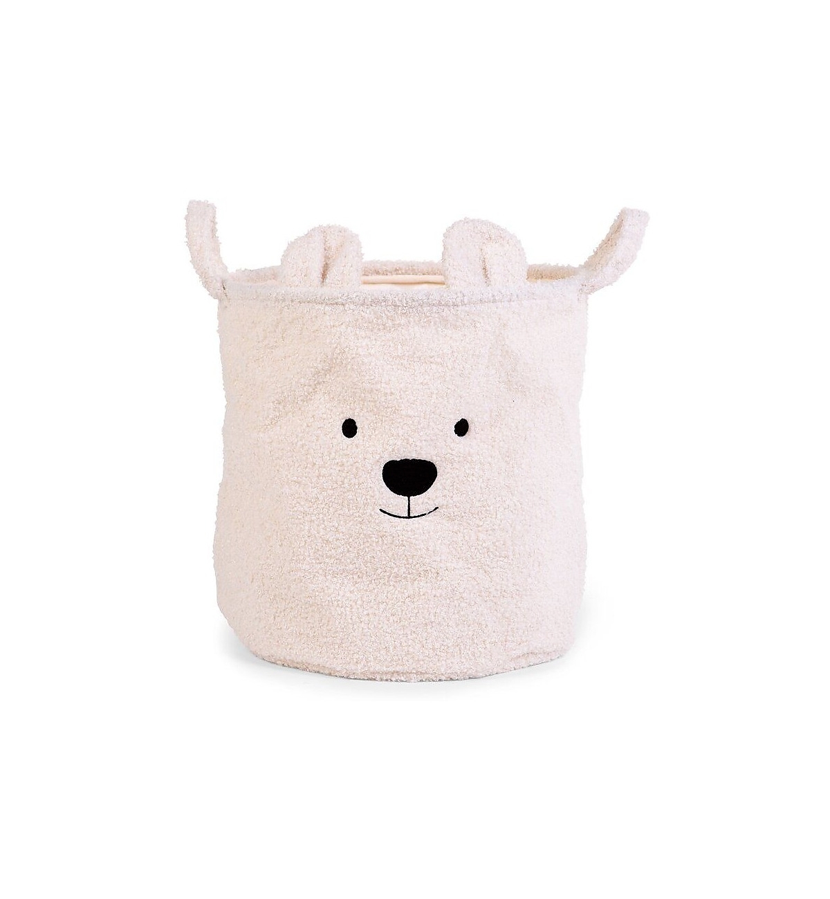 Cesto Portaoggetti Childhome Ultra Morbido 40x40 Teddy white