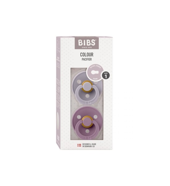 Set Of 2 Bibs Colour Mauve/Fossil Grey Pacifiers