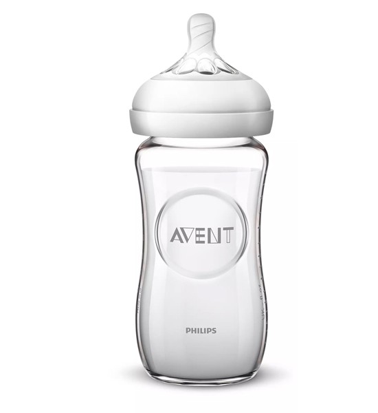 Natural Glass Baby Bottle 240 ml