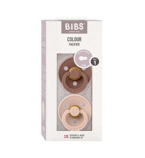 Set Di 2 Ciucci Bibs Colour 	Woodchuck e Blush