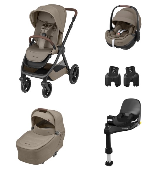 Maxi-Cosi Oxford+ Trio avec base Pebble 360 Pro² et FamilyFix 360 Pro