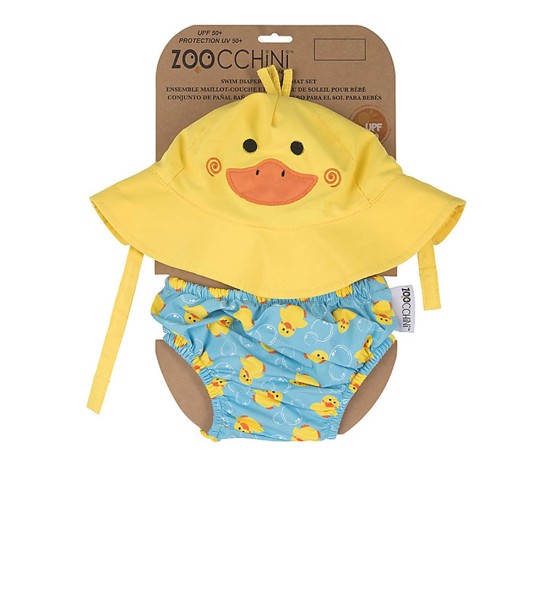 Set Baby Swimsuit + Cap Duckling Zoocchini