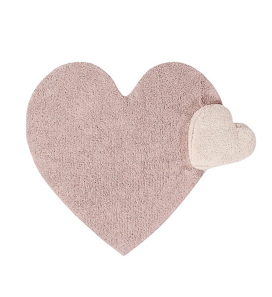Heart Shaped Rug And Pillow
