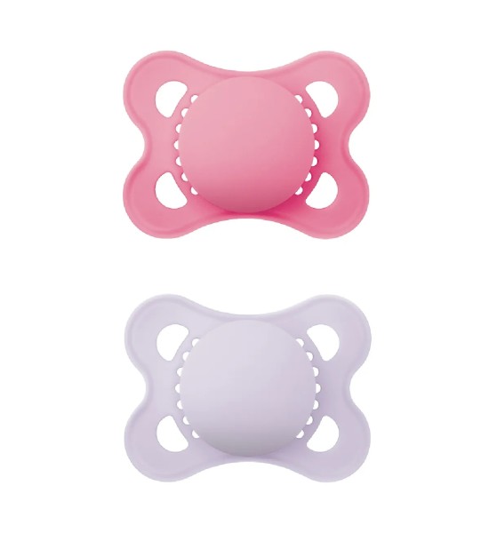 Mam Original Rubber Pacifiers 2-6m Pack. Double