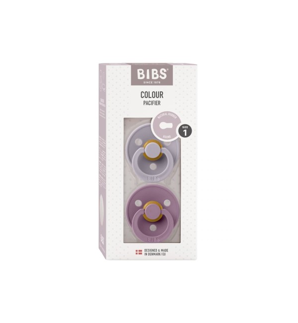 Set Of 2 Bibs Colour Mauve/Fossil Grey Pacifiers