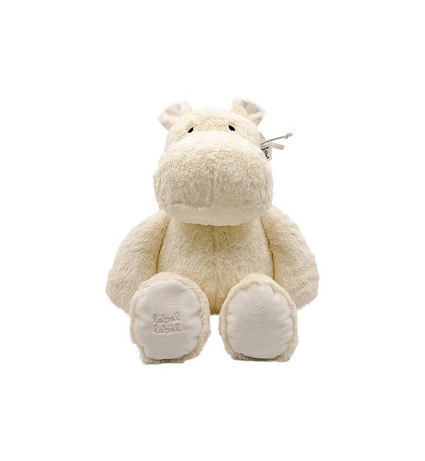 Large Label Label Hippopotamus Plush 34 cm