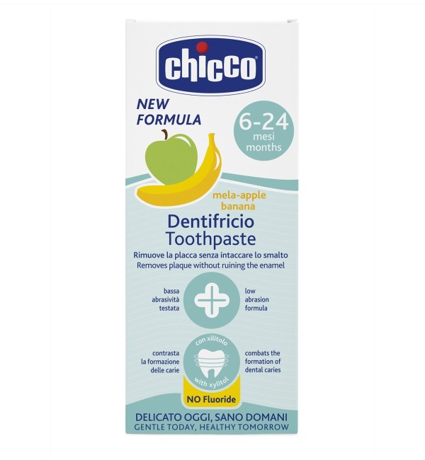 Dentifricio Chicco Mela-Banana 6-24 Mesi Fluoro