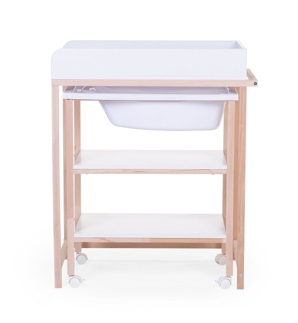 Childhome Changing Table With Wheels And Tub