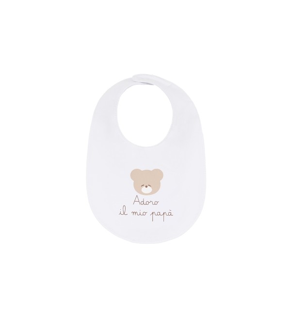 Nanan I Love My Dad White Bib