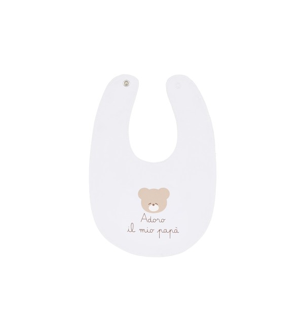 Nanan I Love My Dad White Bib