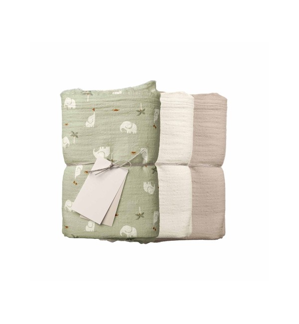 3-Piece Swaddle Pack Picci 60 x 80 cm