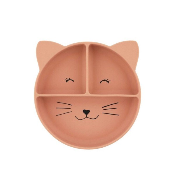 Mrs. Cat Trixie Silicone Plate With Compartments