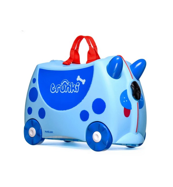 Valigia Cavalcabile Trunki Dougie Dog Il Cane Azzurro