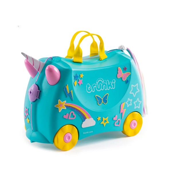 Maleta transportable con forma de unicornio Trunki