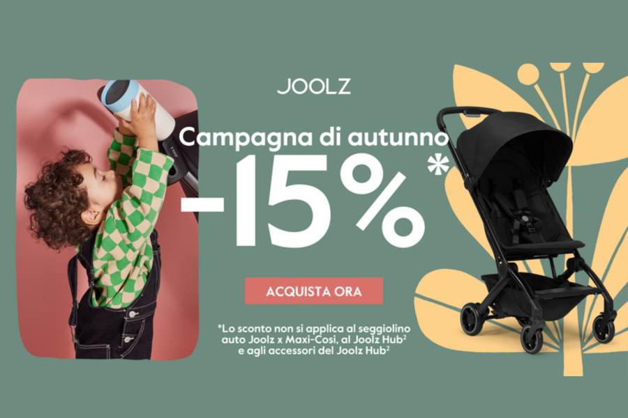 APPROFITTA DELLOSCONTO DEL 15%SU JOOLZ!