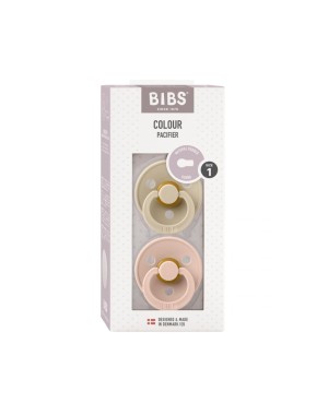 Set mit 2 Schnullern Bibs Farbe Vanilla/Blush