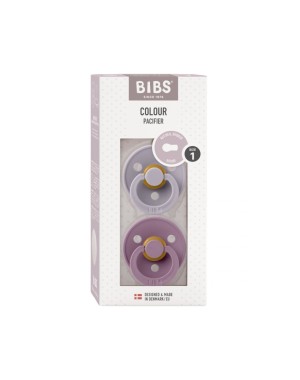 Set Of 2 Bibs Colour Mauve/Fossil Grey Pacifiers