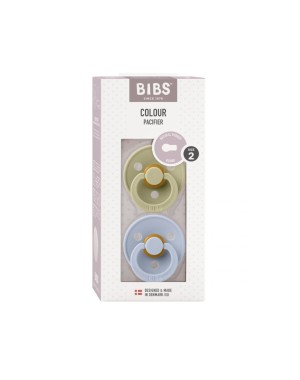 Schnuller Bibs Farbe Khaki/Staubblau, 2er-Set