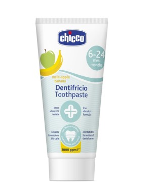 Dentifricio Chicco Mela-Banana 6-24 Mesi Fluoro