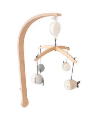 Carrousel musical en bois naturel Bamboom