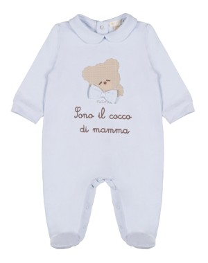 Nanan Sono Il Coco Di Mamma Blue Jumpsuit