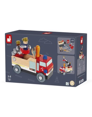 Camion de pompier Janod Brico' Kids