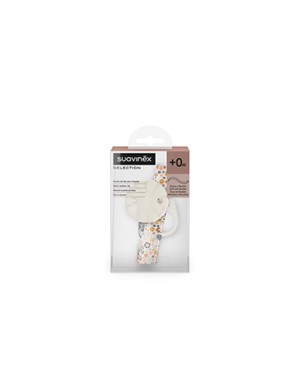 Wonderland Fabric Pacifier Clip Suavinex